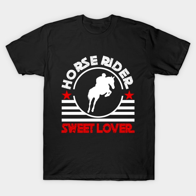 Horse rider, sweet lover T-Shirt by Markus Schnabel